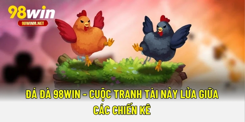Đá Gà 98WIN - Cuộc Tranh Tài Nảy Lửa Giữa Các Chiến Kê